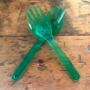 Canetti Handy Tossers Salad Tongs, Green